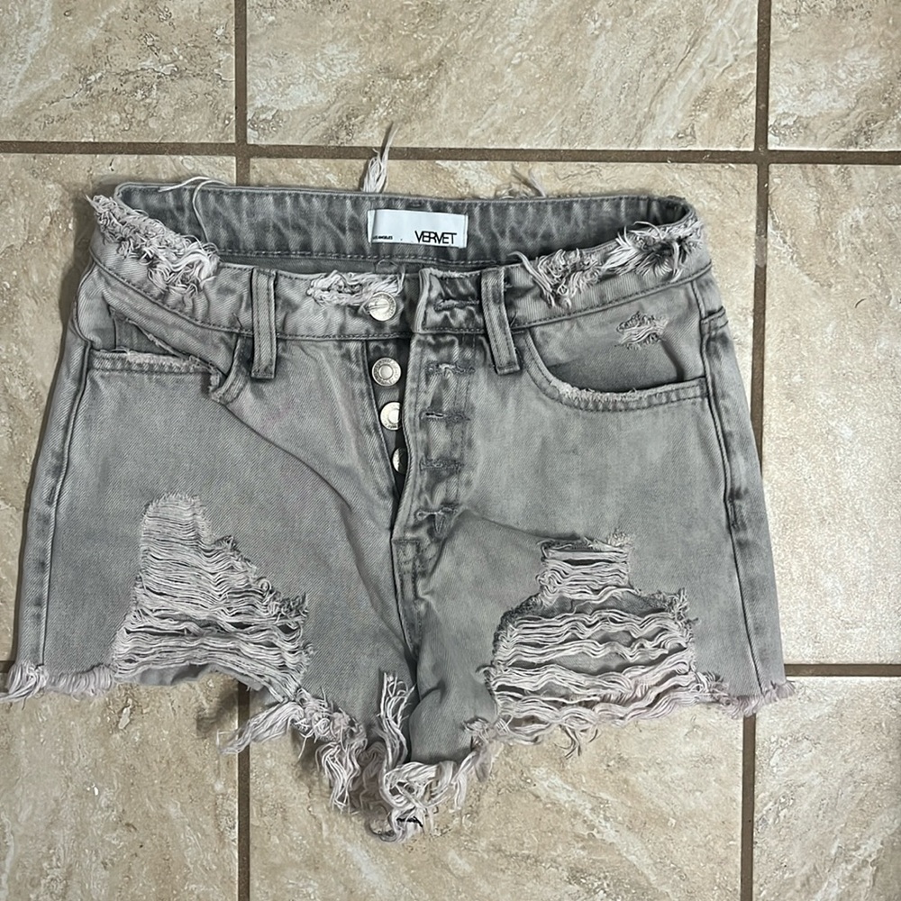 Vervet gray Jean shorts